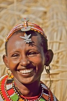 Jeune femme Samburu . Nord Kénya