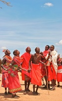 Danses de mariage Samburu . Nord Kénya