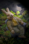 lapin en fauteuil